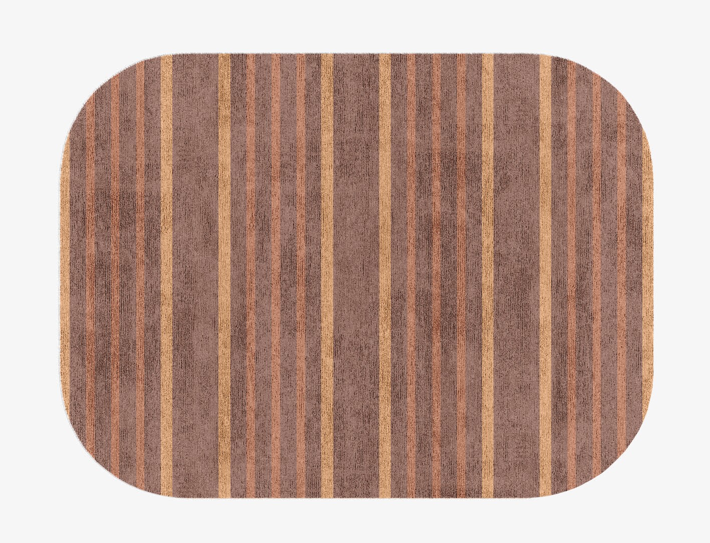 Stretch Minimalist Oblong Hand Knotted Bamboo Silk Custom Rug by Rug Artisan
