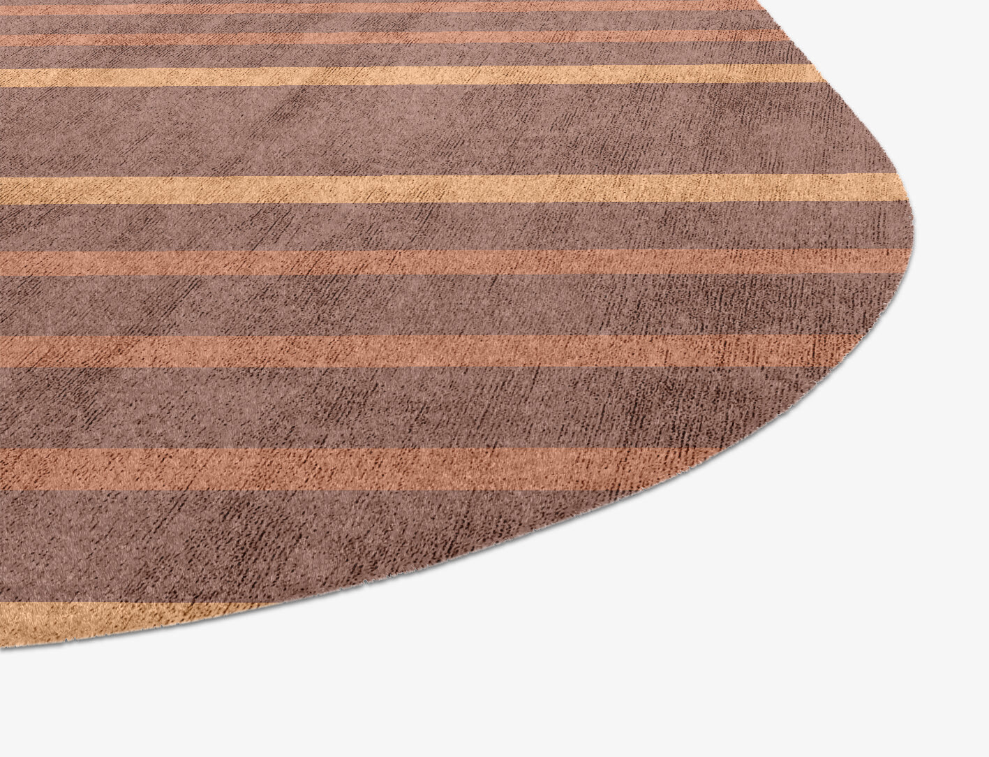Stretch Minimalist Oblong Hand Knotted Bamboo Silk Custom Rug by Rug Artisan