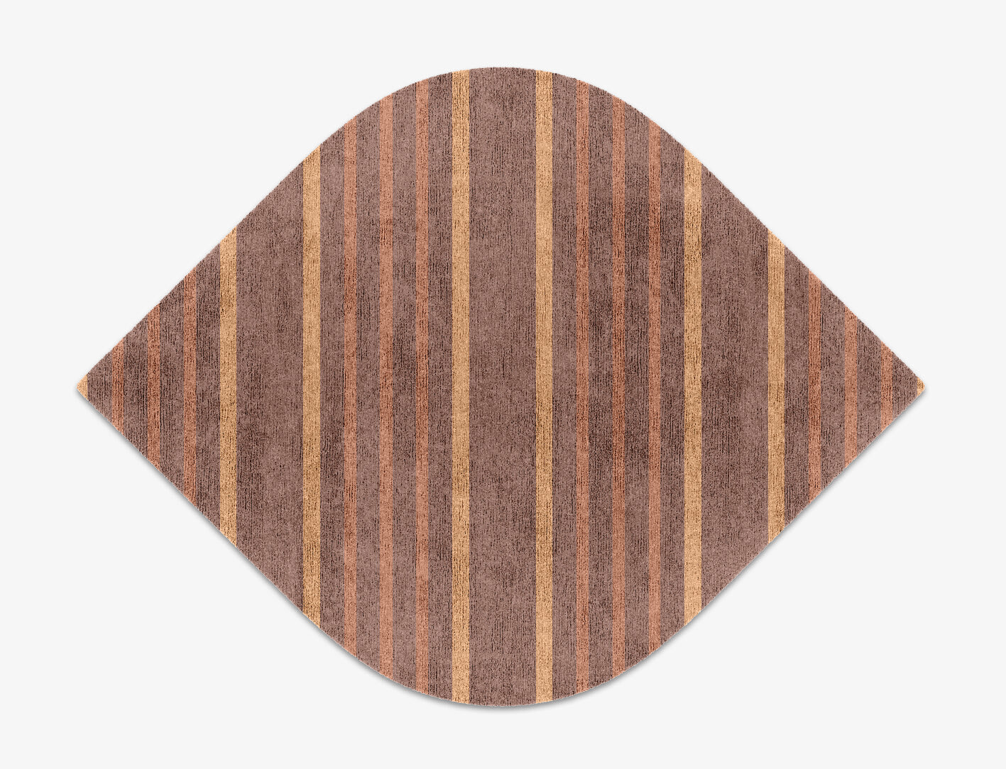 Stretch Minimalist Ogee Hand Knotted Bamboo Silk Custom Rug by Rug Artisan