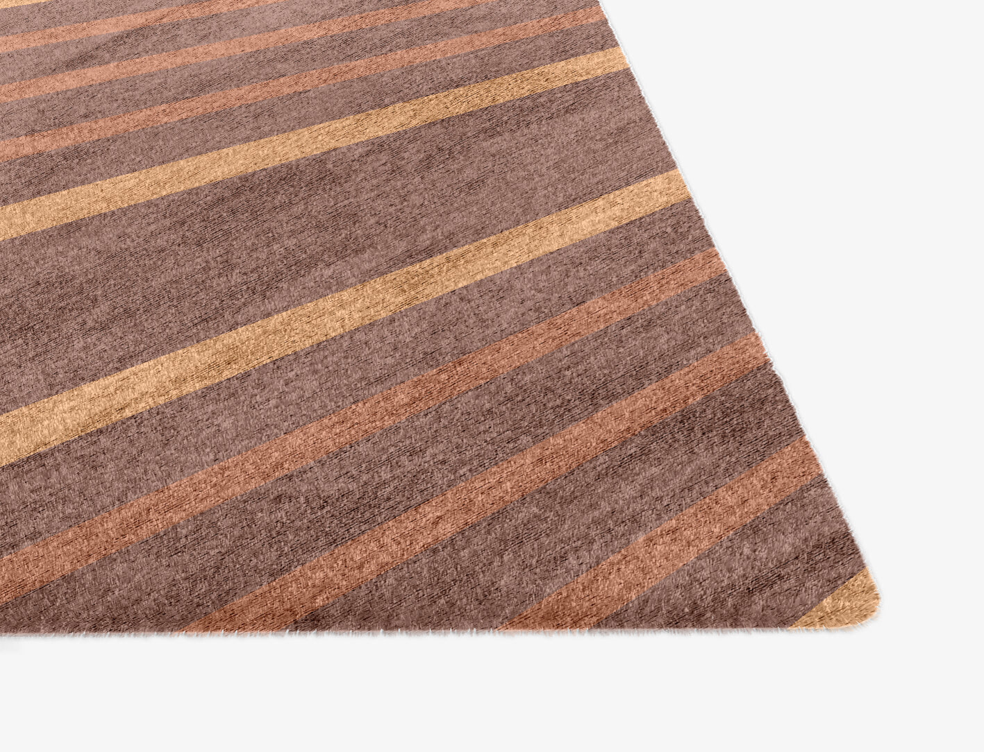 Stretch Minimalist Ogee Hand Knotted Bamboo Silk Custom Rug by Rug Artisan