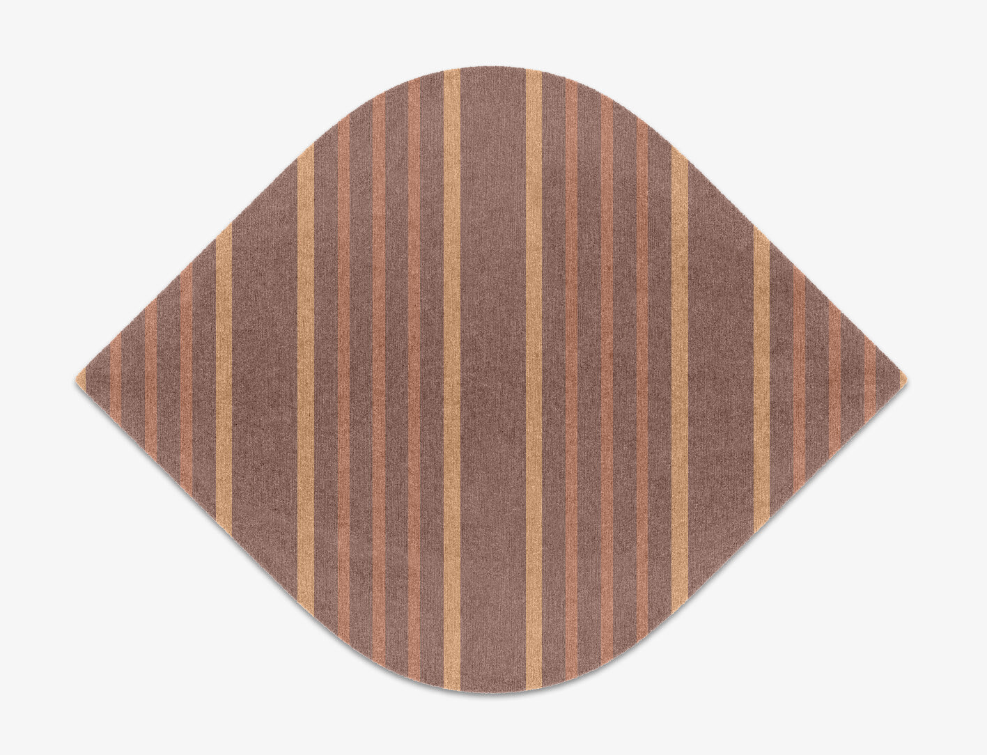 Stretch Minimalist Ogee Hand Knotted Tibetan Wool Custom Rug by Rug Artisan
