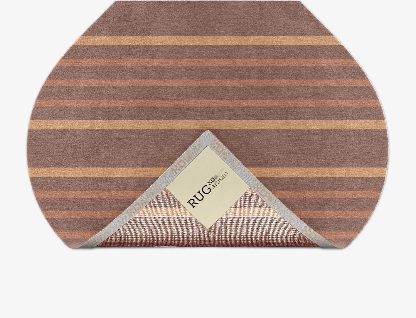 Stretch Minimalist Ogee Hand Knotted Tibetan Wool Custom Rug by Rug Artisan