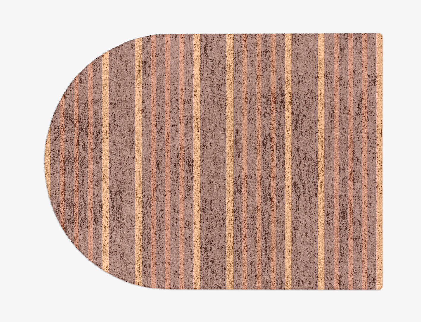 Stretch Minimalist Arch Hand Tufted Bamboo Silk Custom Rug by Rug Artisan