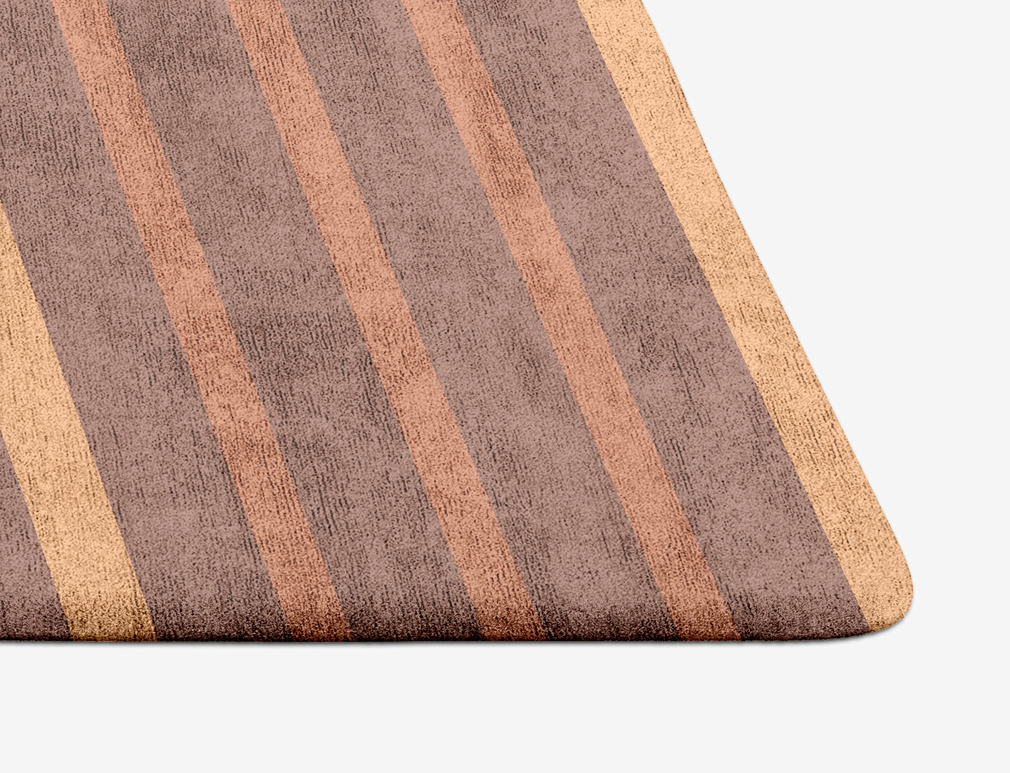Stretch Minimalist Arch Hand Tufted Bamboo Silk Custom Rug by Rug Artisan