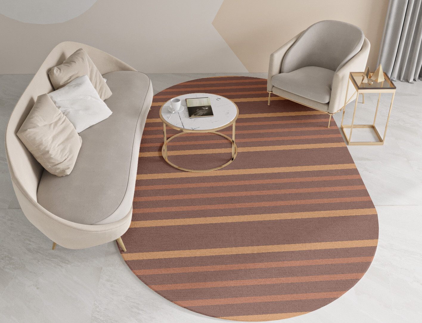 Stretch Minimalist Capsule Hand Tufted Pure Wool Custom Rug by Rug Artisan