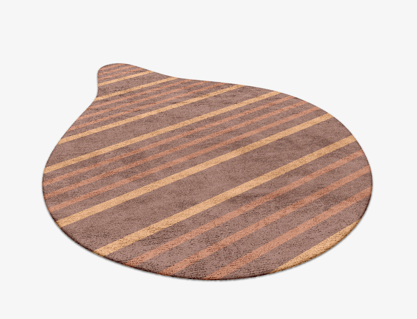 Stretch Minimalist Drop Hand Tufted Bamboo Silk Custom Rug by Rug Artisan
