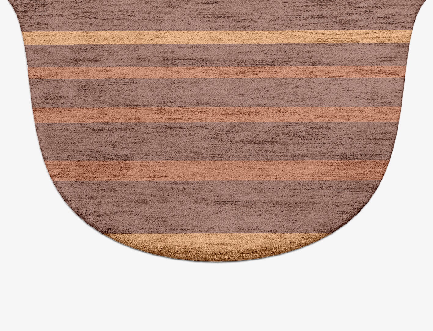 Stretch Minimalist Drop Hand Tufted Bamboo Silk Custom Rug by Rug Artisan