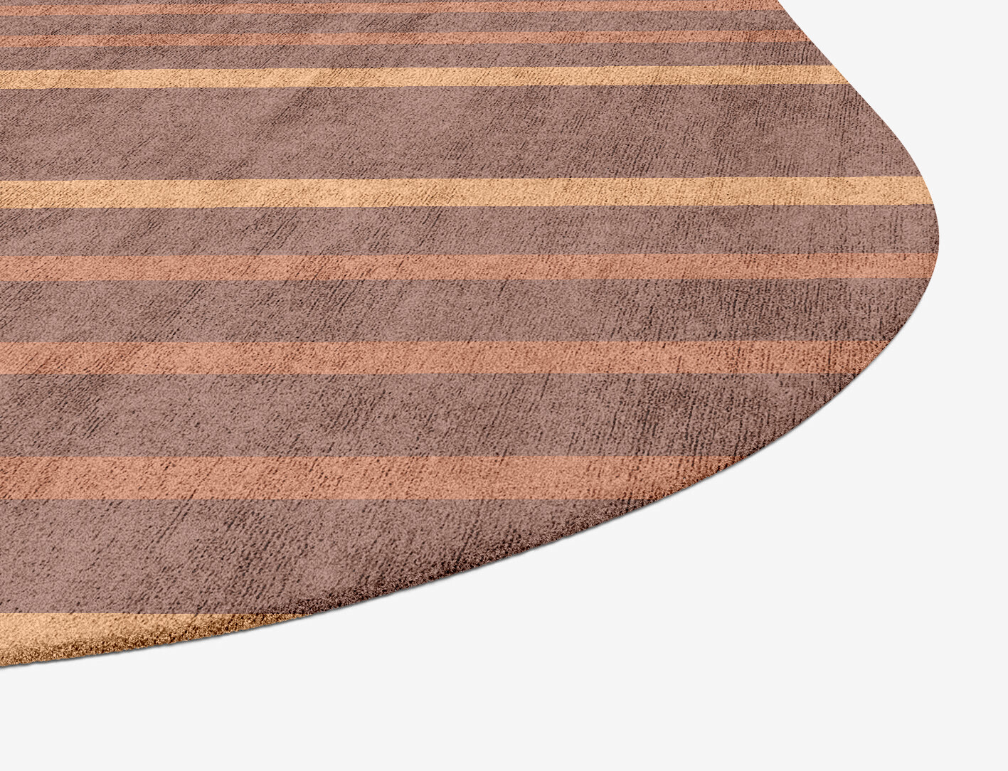 Stretch Minimalist Oblong Hand Tufted Bamboo Silk Custom Rug by Rug Artisan