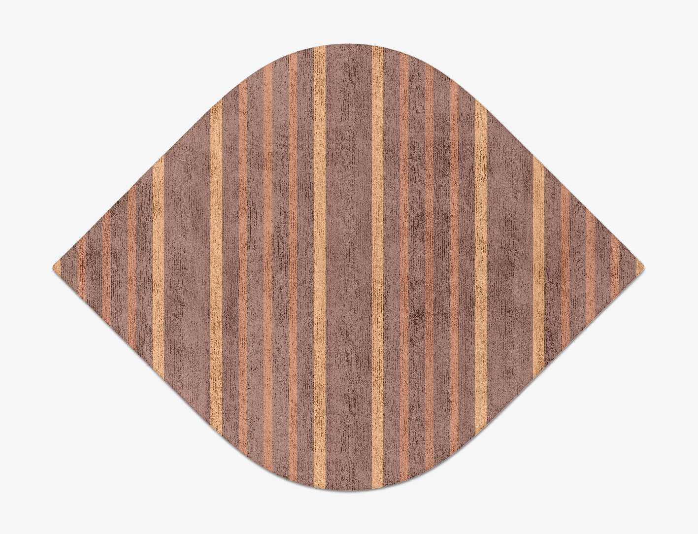 Stretch Minimalist Ogee Hand Tufted Bamboo Silk Custom Rug by Rug Artisan