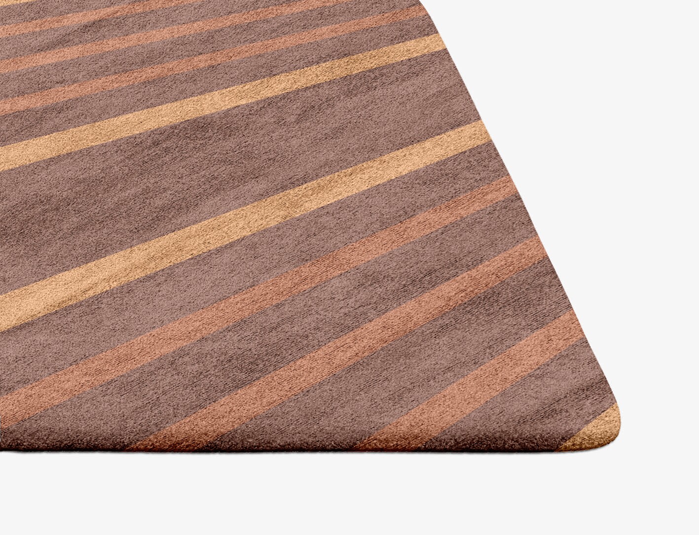 Stretch Minimalist Ogee Hand Tufted Bamboo Silk Custom Rug by Rug Artisan