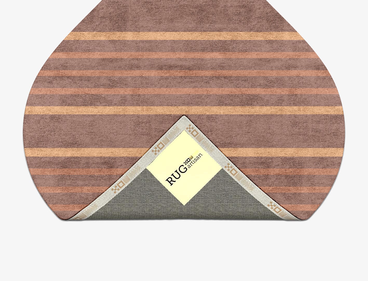 Stretch Minimalist Ogee Hand Tufted Bamboo Silk Custom Rug by Rug Artisan