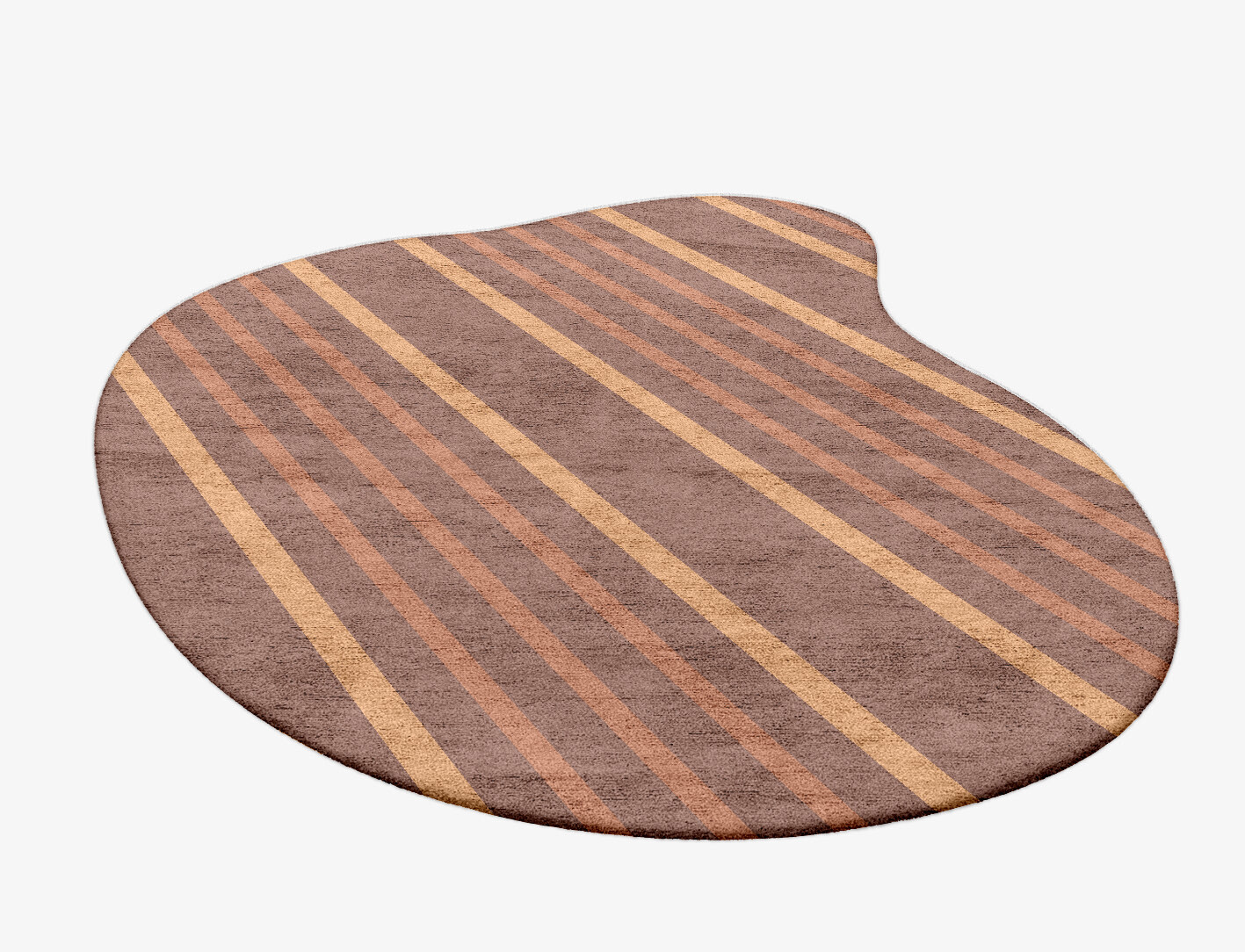 Stretch Minimalist Splash Hand Tufted Bamboo Silk Custom Rug by Rug Artisan