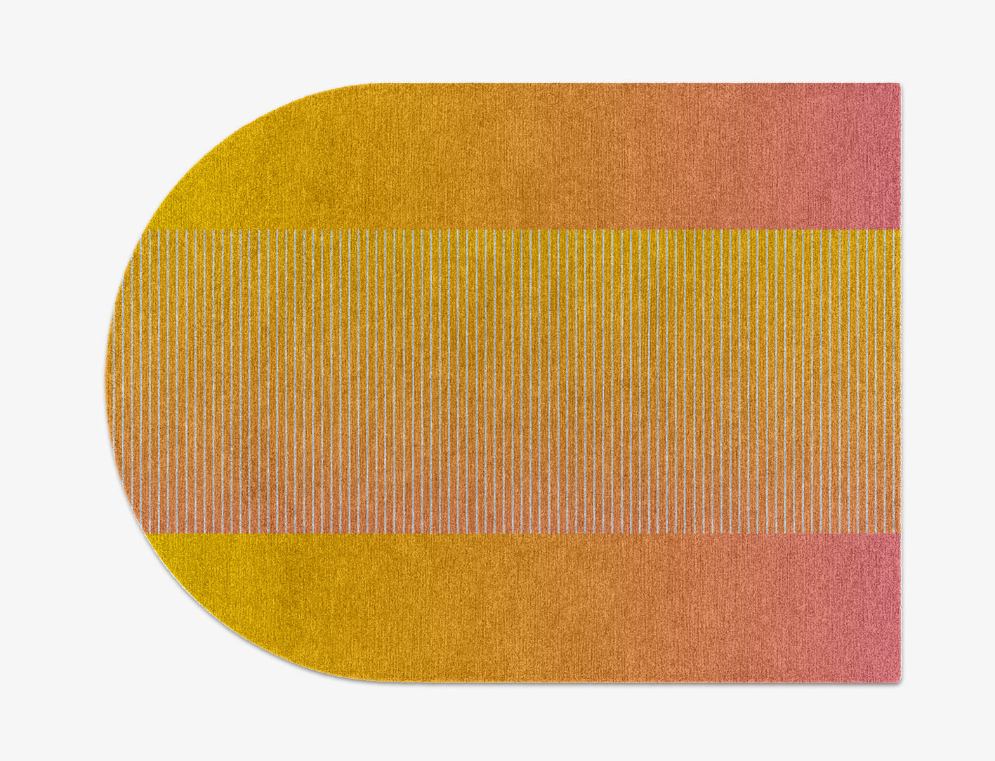 Stria Ombre Arch Hand Knotted Tibetan Wool Custom Rug by Rug Artisan