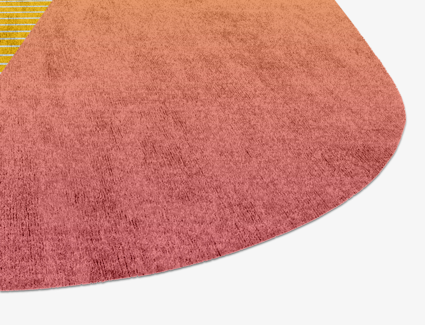Stria Ombre Eight Hand Knotted Bamboo Silk Custom Rug by Rug Artisan