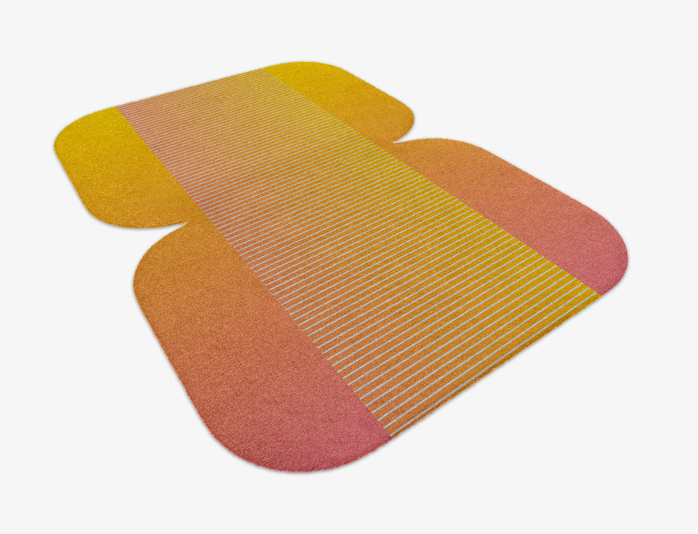 Stria Ombre Eight Hand Knotted Tibetan Wool Custom Rug by Rug Artisan