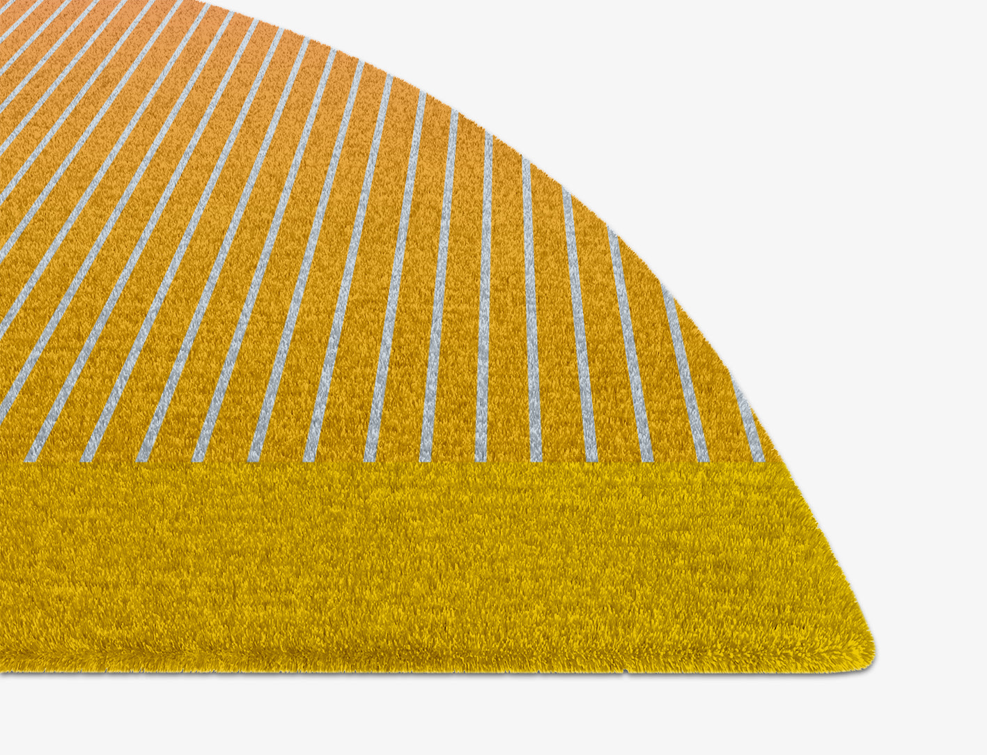 Stria Ombre Halfmoon Hand Knotted Tibetan Wool Custom Rug by Rug Artisan
