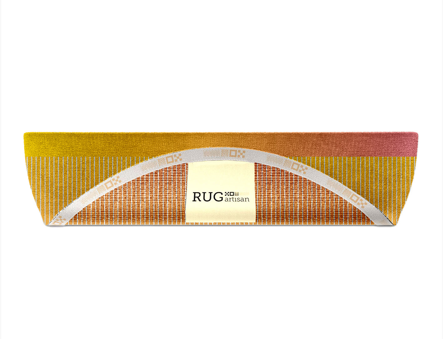Stria Ombre Halfmoon Hand Knotted Tibetan Wool Custom Rug by Rug Artisan