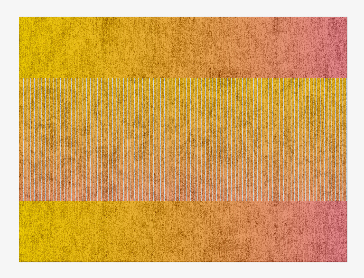 Stria Ombre Rectangle Hand Knotted Bamboo Silk Custom Rug by Rug Artisan
