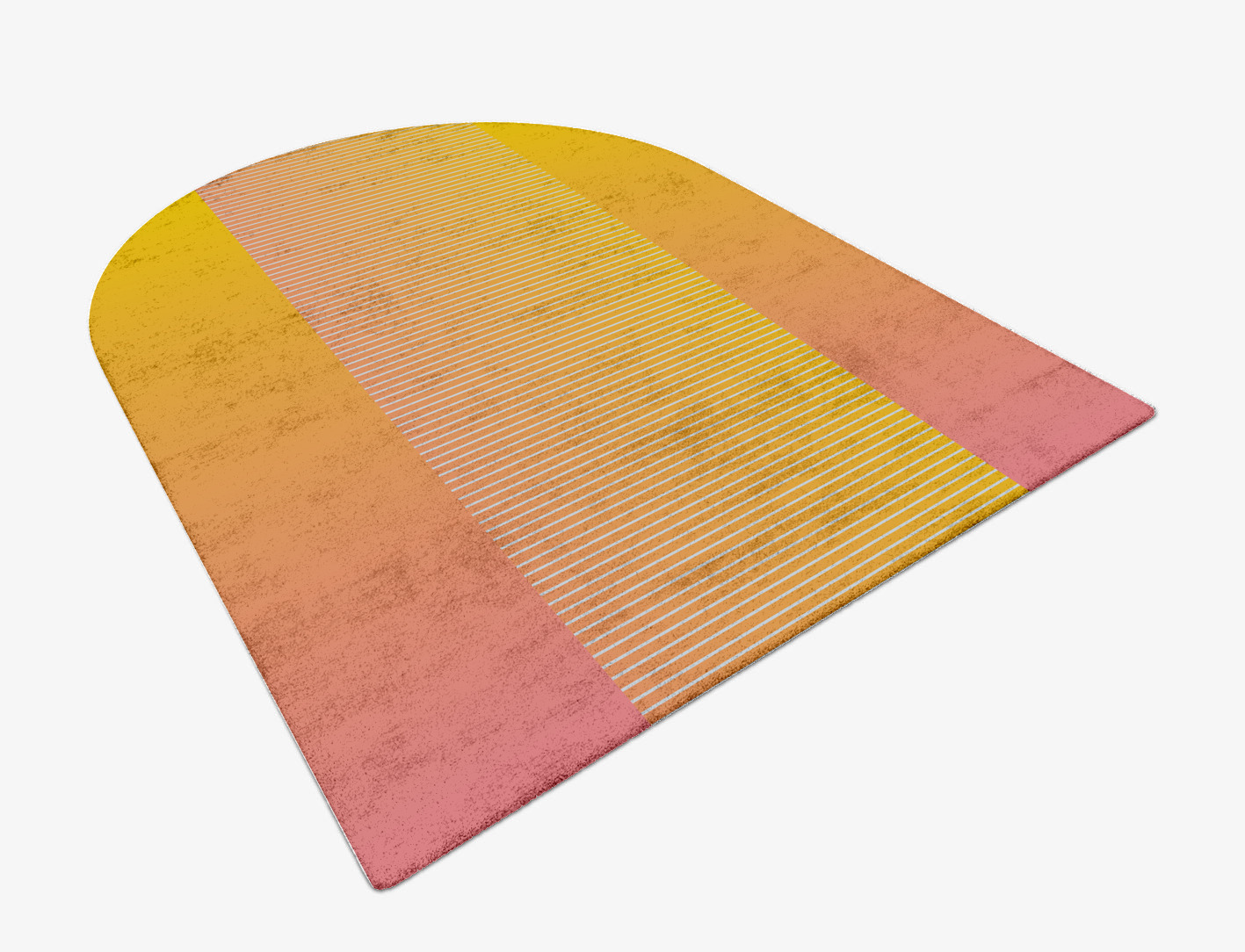 Stria Ombre Arch Hand Tufted Bamboo Silk Custom Rug by Rug Artisan