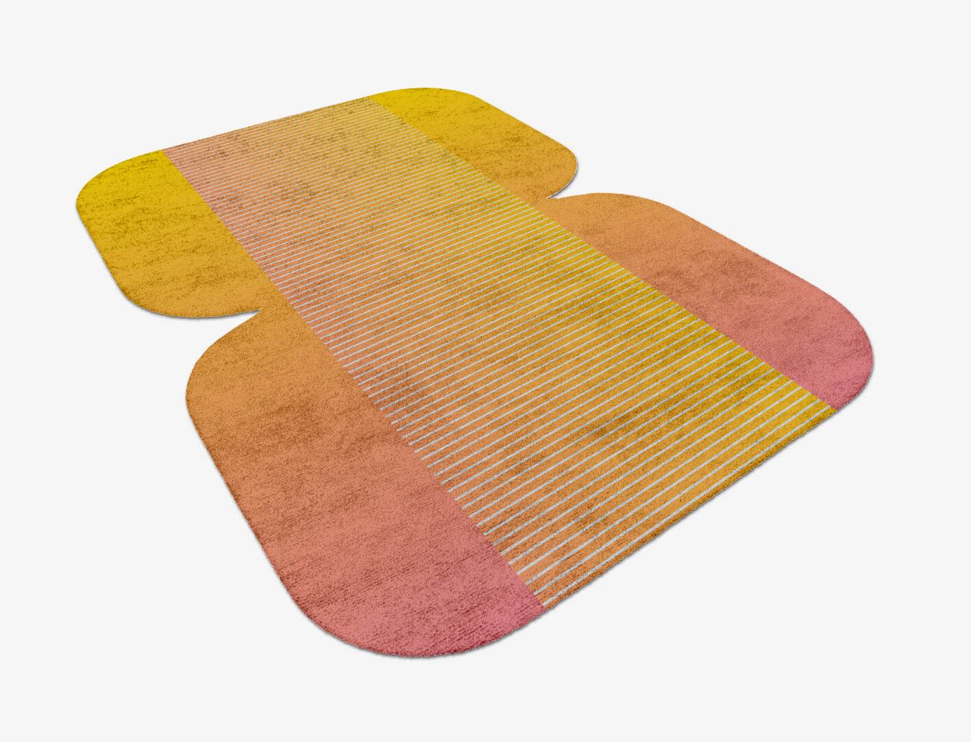 Stria Ombre Eight Hand Tufted Bamboo Silk Custom Rug by Rug Artisan