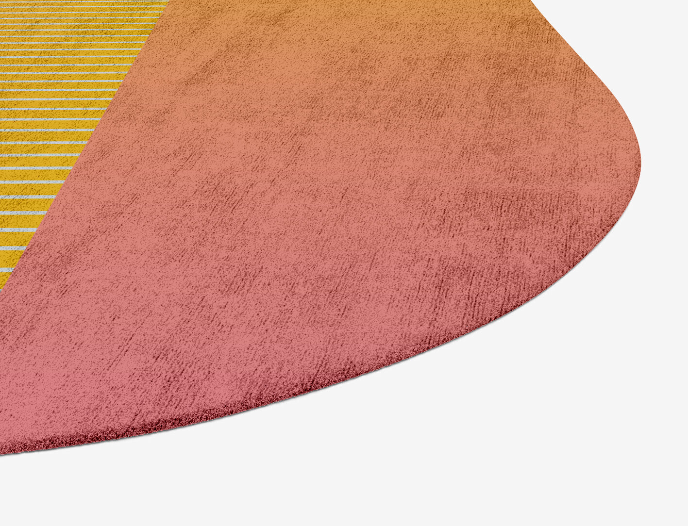 Stria Ombre Oblong Hand Tufted Bamboo Silk Custom Rug by Rug Artisan