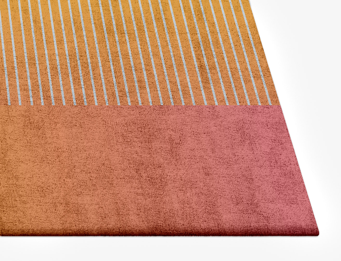 Stria Ombre Rectangle Hand Tufted Bamboo Silk Custom Rug by Rug Artisan