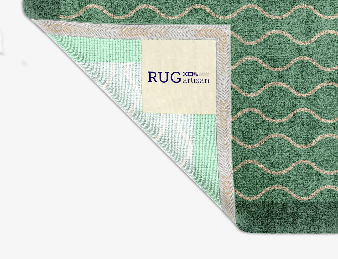 Strings Geometric Square Hand Knotted Bamboo Silk Custom Rug by Rug Artisan