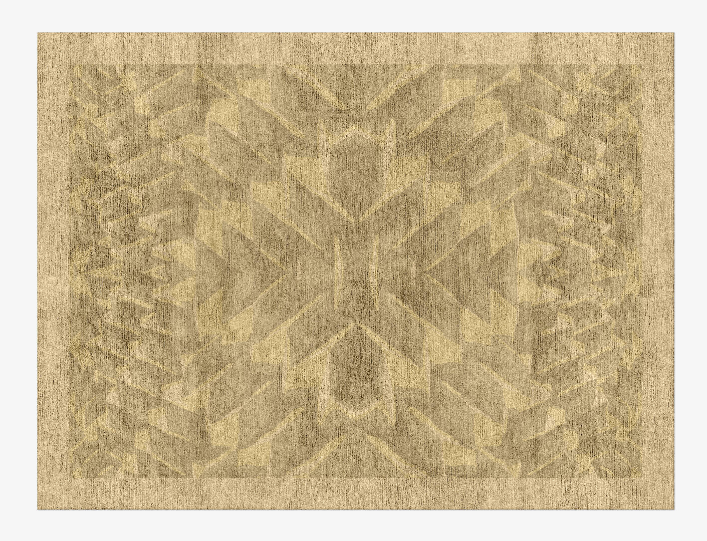 Strip Folding Origami Rectangle Hand Knotted Bamboo Silk Custom Rug by Rug Artisan