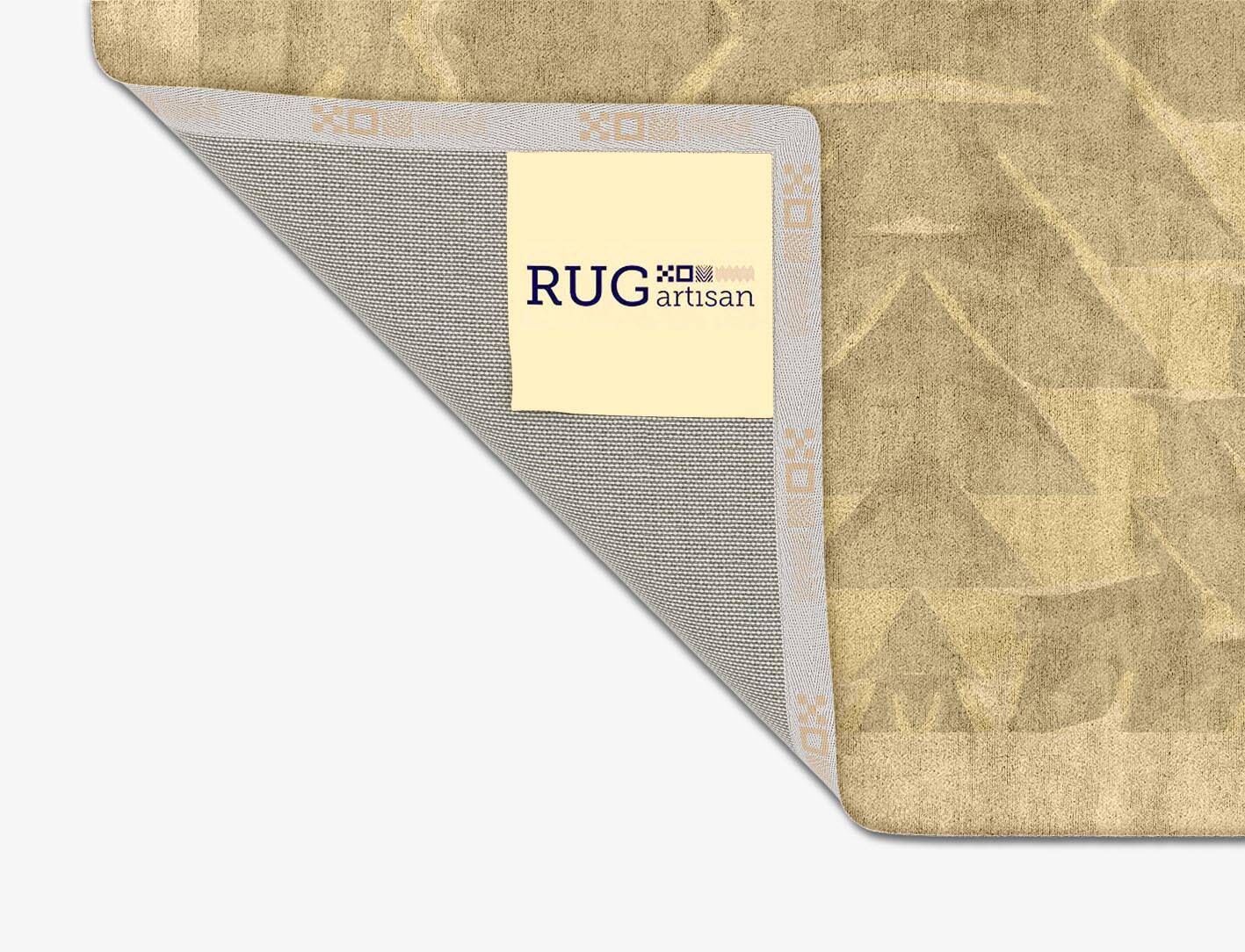 Strip Folding Origami Square Hand Tufted Bamboo Silk Custom Rug by Rug Artisan