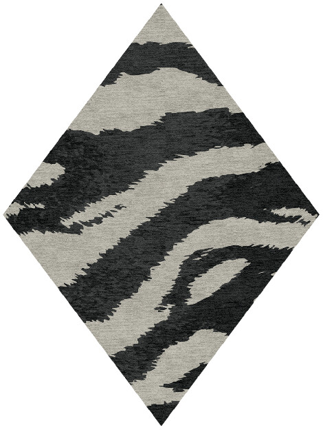 Striped Tapir Animal Prints Diamond Hand Knotted Tibetan Wool Custom Rug by Rug Artisan