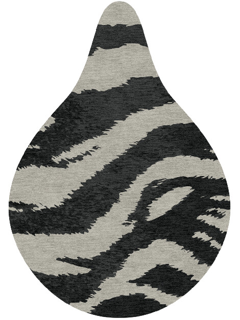 Striped Tapir Animal Prints Drop Hand Knotted Tibetan Wool Custom Rug by Rug Artisan