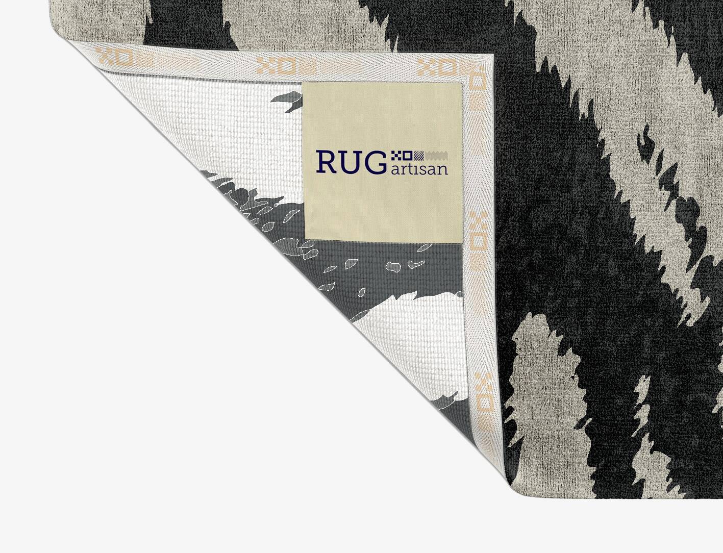 Striped Tapir Animal Prints Rectangle Hand Knotted Bamboo Silk Custom Rug by Rug Artisan