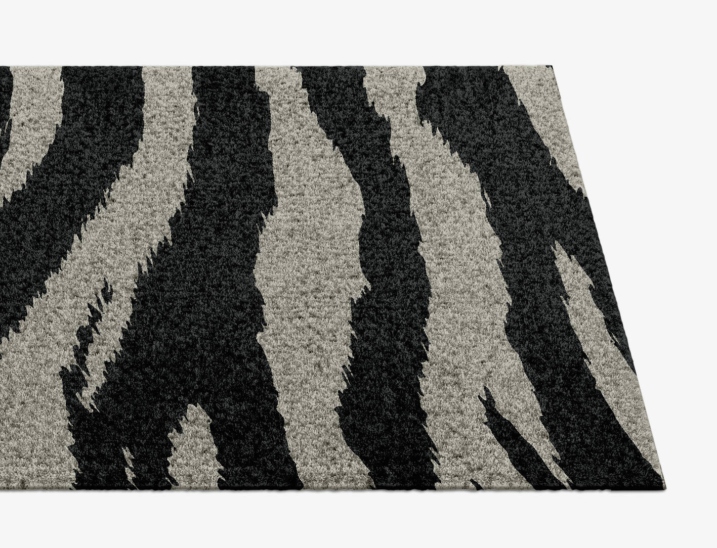 Striped Tapir Animal Prints Runner Hand Knotted Tibetan Wool Custom Rug by Rug Artisan