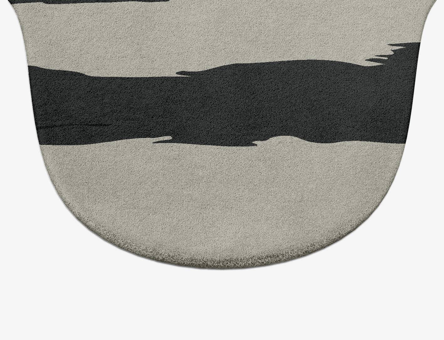 Striped Tapir Animal Prints Drop Hand Tufted Pure Wool Custom Rug by Rug Artisan