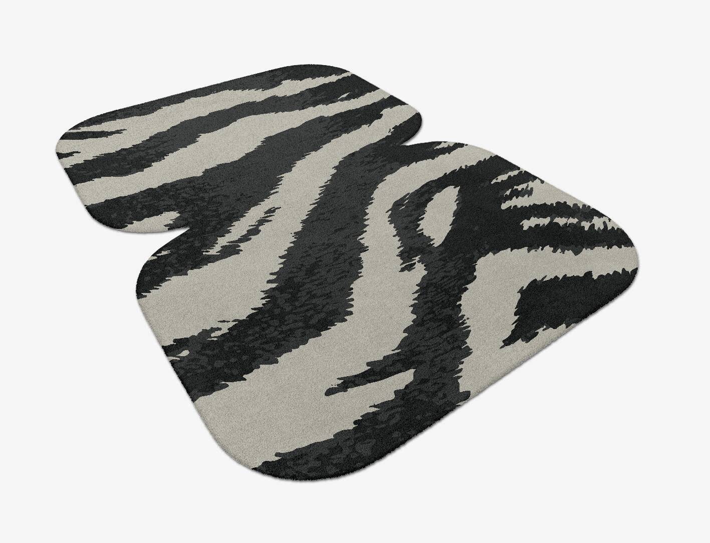 Striped Tapir Animal Prints Eight Hand Tufted Pure Wool Custom Rug by Rug Artisan