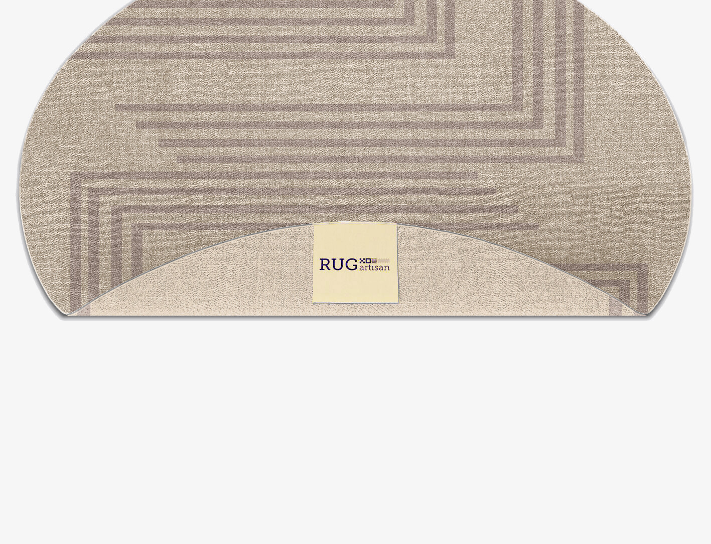 Sullen Minimalist Oval Flatweave New Zealand Wool Custom Rug by Rug Artisan