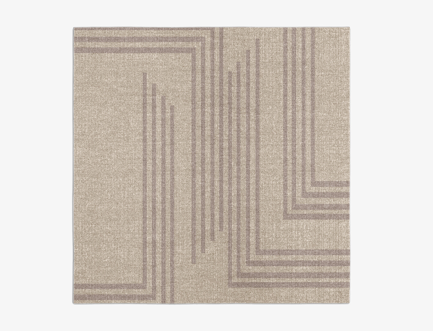 Sullen Minimalist Square Flatweave New Zealand Wool Custom Rug by Rug Artisan