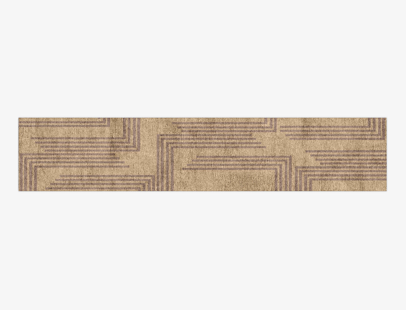 Sullen Minimalist Runner Hand Knotted Bamboo Silk Custom Rug by Rug Artisan
