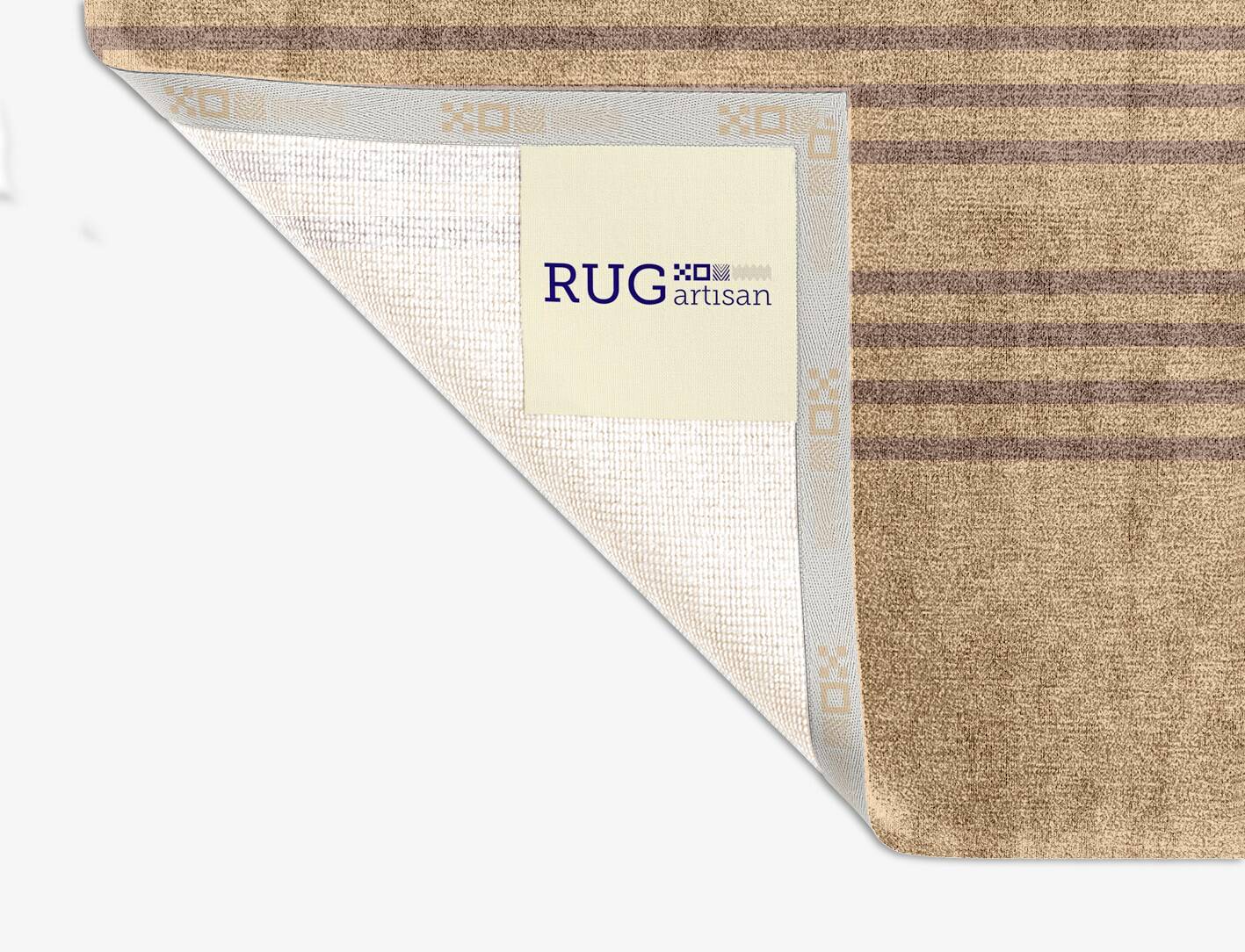 Sullen Minimalist Square Hand Knotted Bamboo Silk Custom Rug by Rug Artisan
