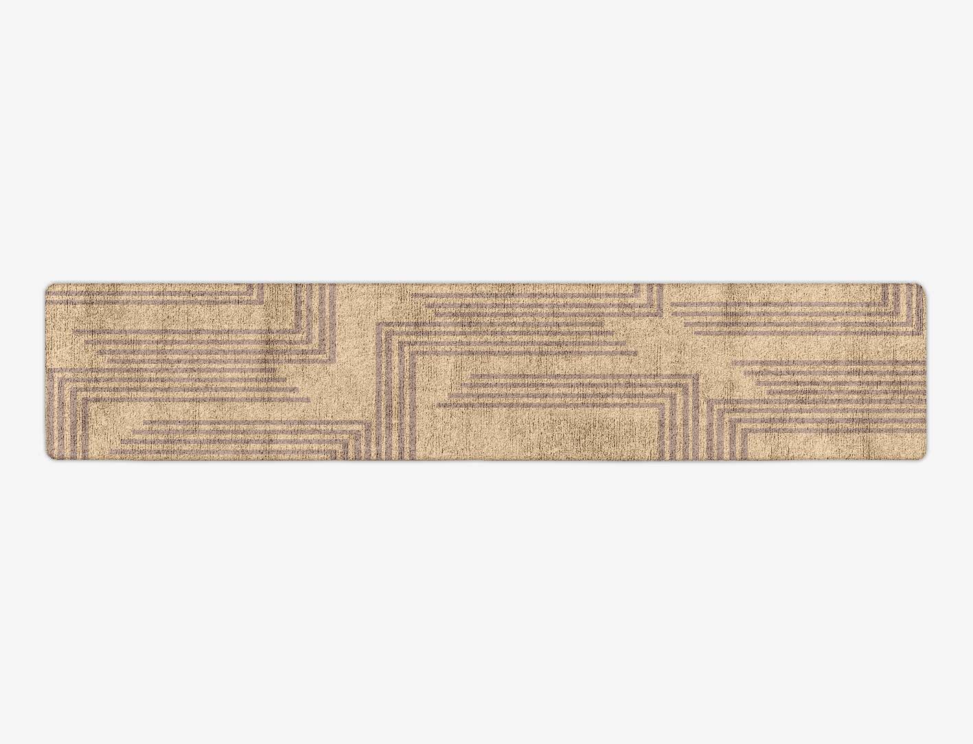 Sullen Minimalist Runner Hand Tufted Bamboo Silk Custom Rug by Rug Artisan