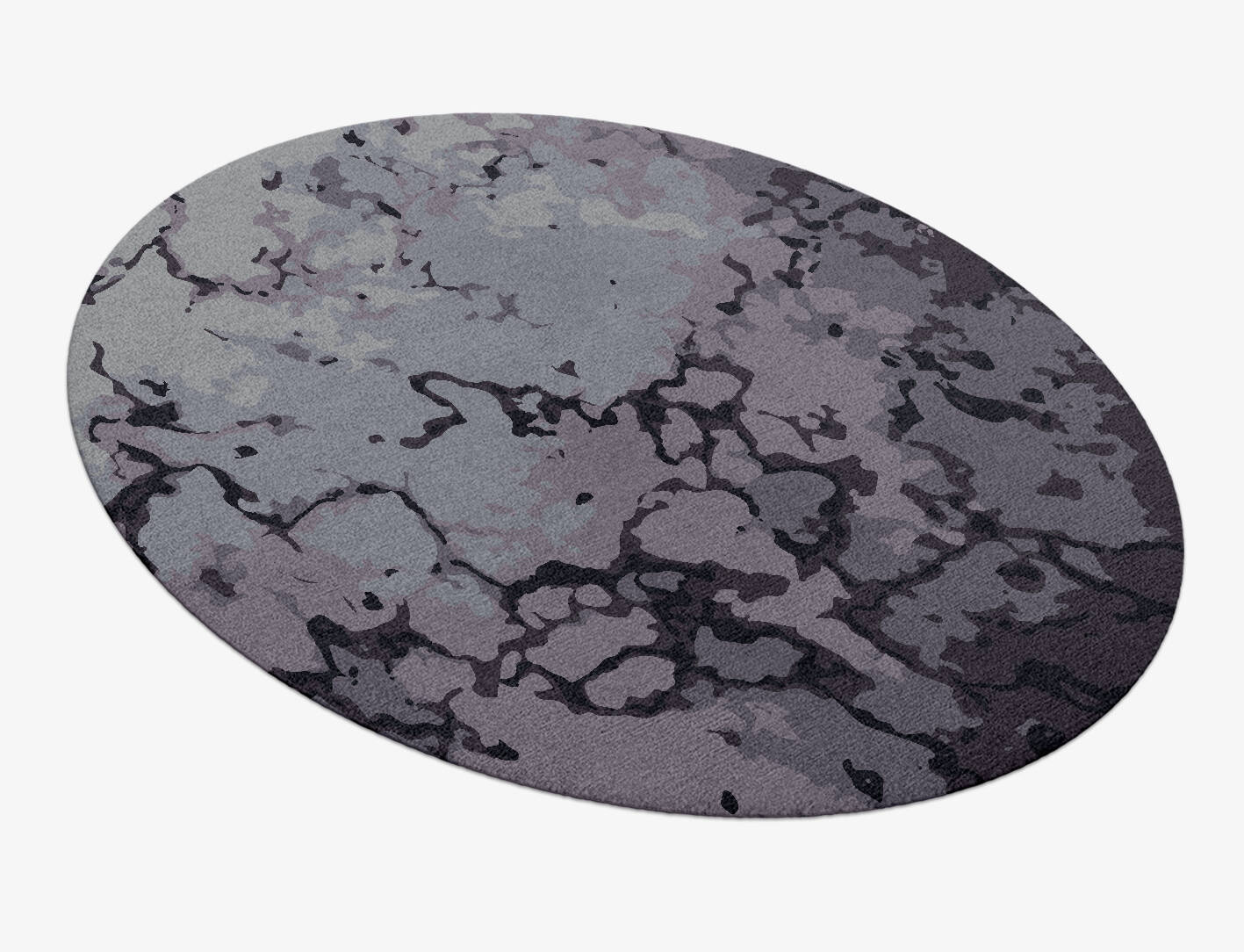 Sulley Surface Art Oval Hand Knotted Tibetan Wool Custom Rug by Rug Artisan
