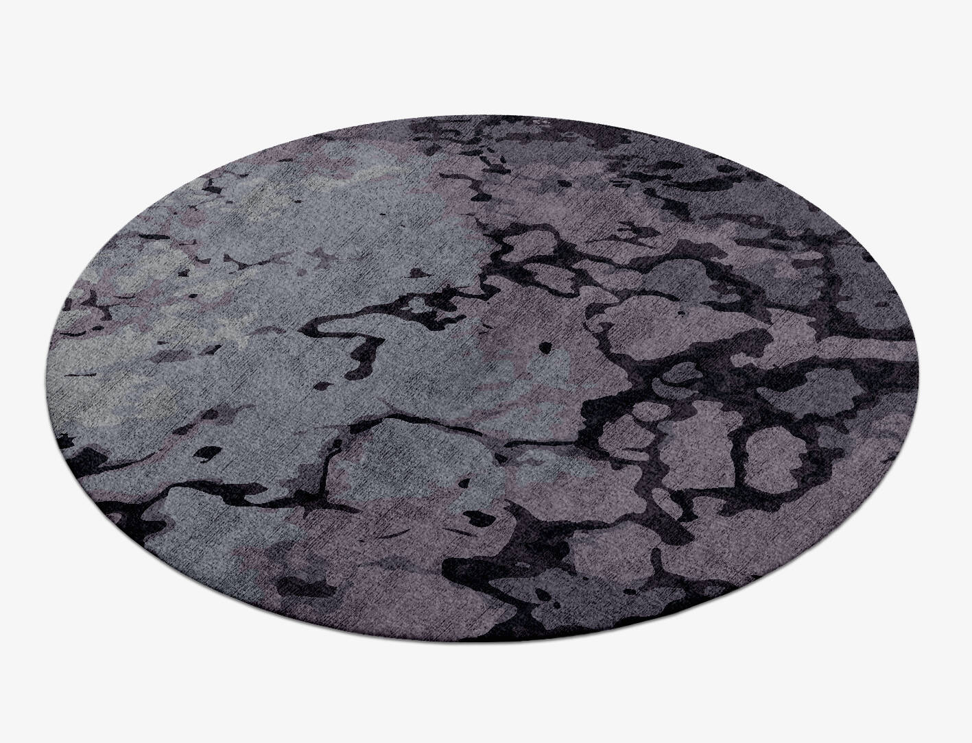 Sulley Surface Art Round Hand Knotted Bamboo Silk Custom Rug by Rug Artisan