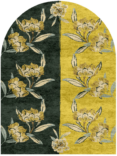 Summer Floral Arch Hand Knotted Bamboo Silk Custom Rug by Rug Artisan