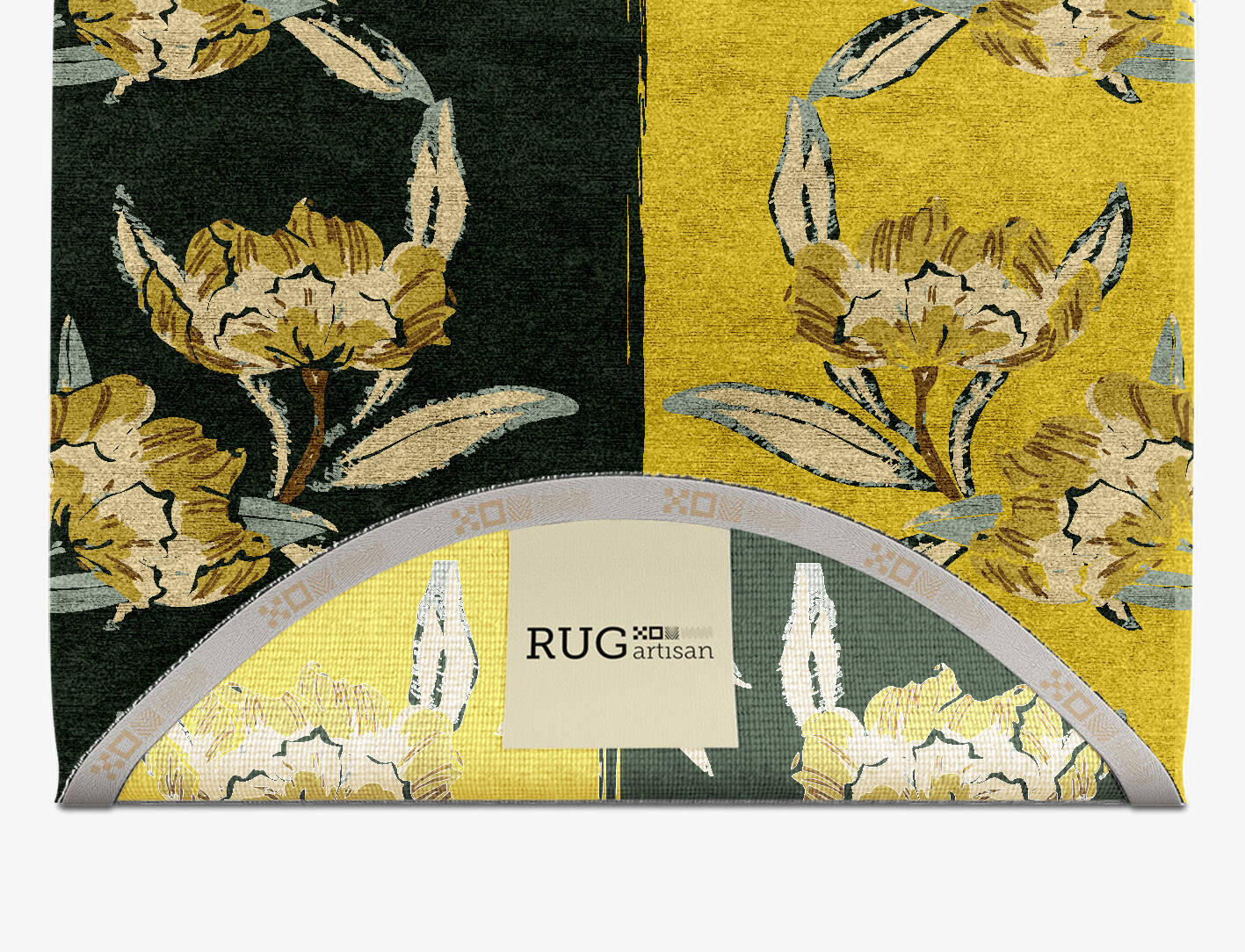 Summer Floral Capsule Hand Knotted Bamboo Silk Custom Rug by Rug Artisan