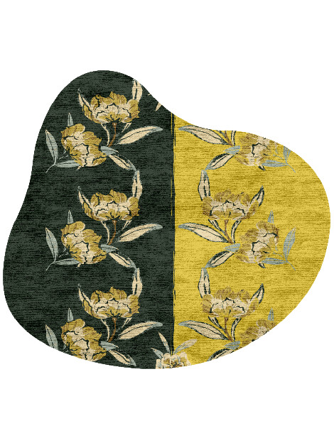 Summer Floral Splash Hand Knotted Bamboo Silk Custom Rug by Rug Artisan