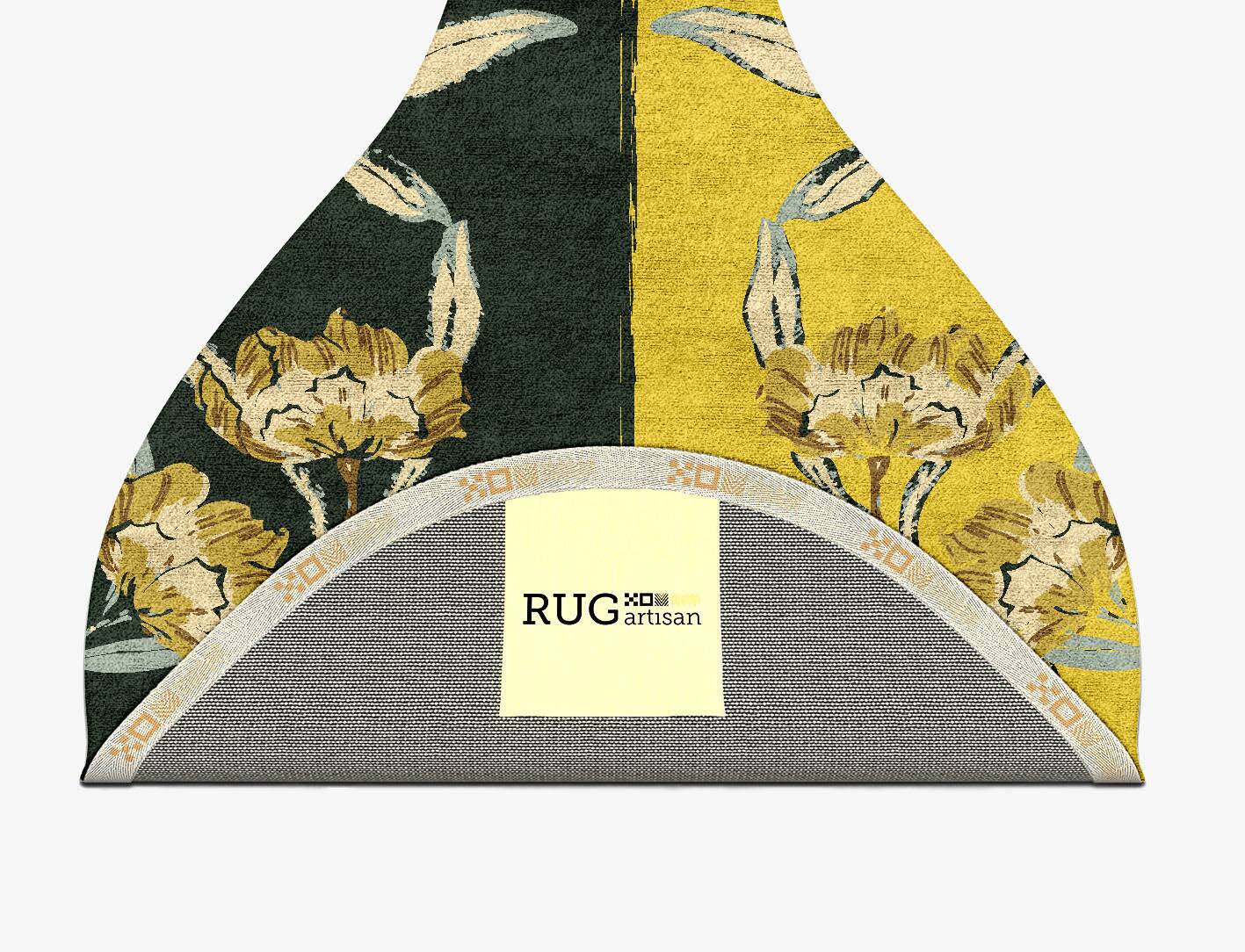Summer Floral Drop Hand Tufted Bamboo Silk Custom Rug by Rug Artisan