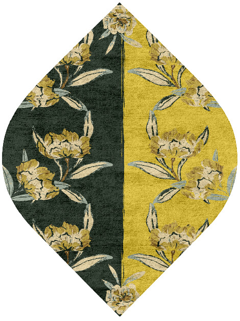 Summer Floral Ogee Hand Tufted Bamboo Silk Custom Rug by Rug Artisan