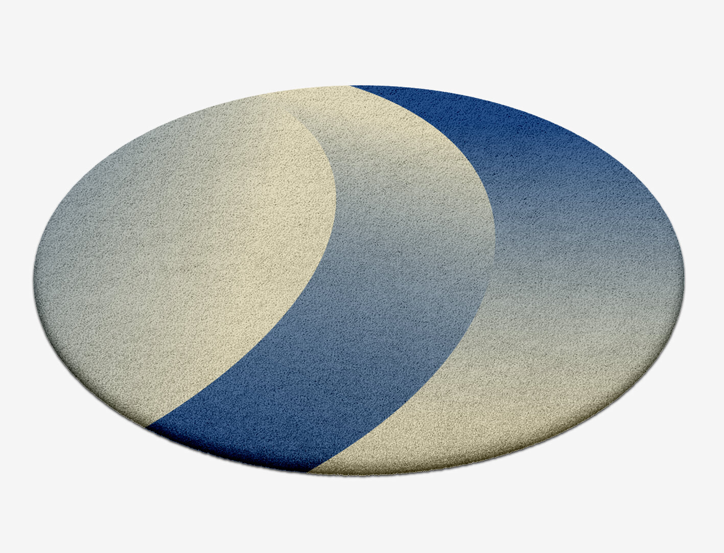 Sun Ombre Round Hand Tufted Pure Wool Custom Rug by Rug Artisan