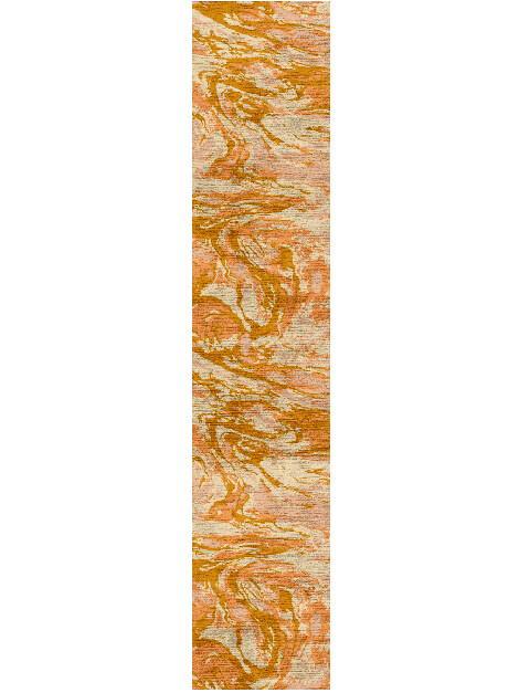 Sundown Surface Art Runner Hand Knotted Bamboo Silk Custom Rug by Rug Artisan