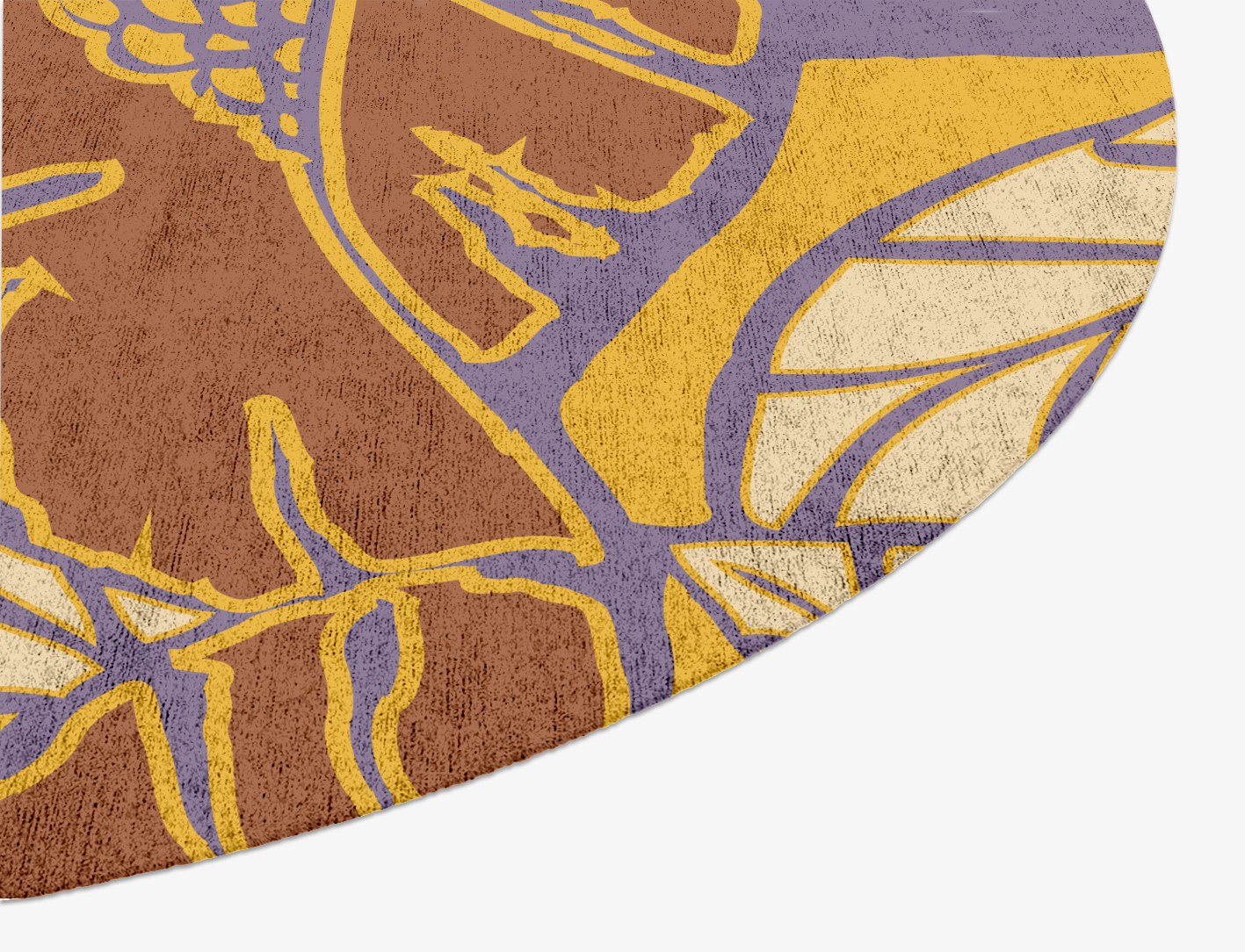 Sunflowers Floral Oval Hand Knotted Bamboo Silk Custom Rug by Rug Artisan